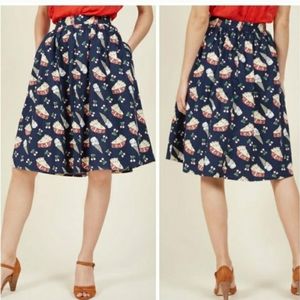 Modcloth Pie & Ice cream skirt w/ pockets in XL